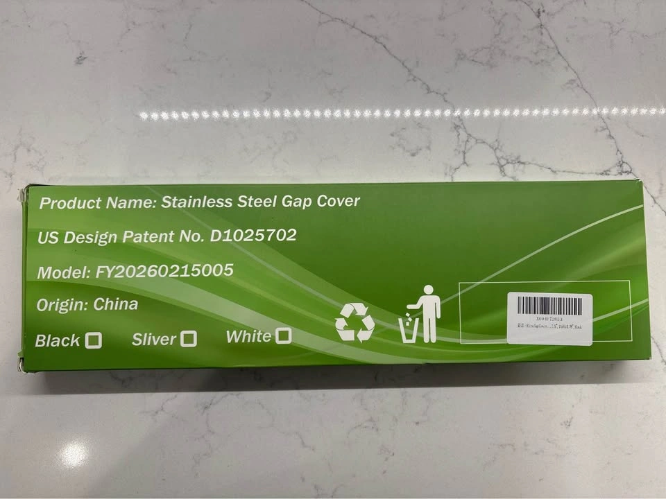 NEW 4 Piece Stainless Steel Stove Gap Cover Set - photo 2
