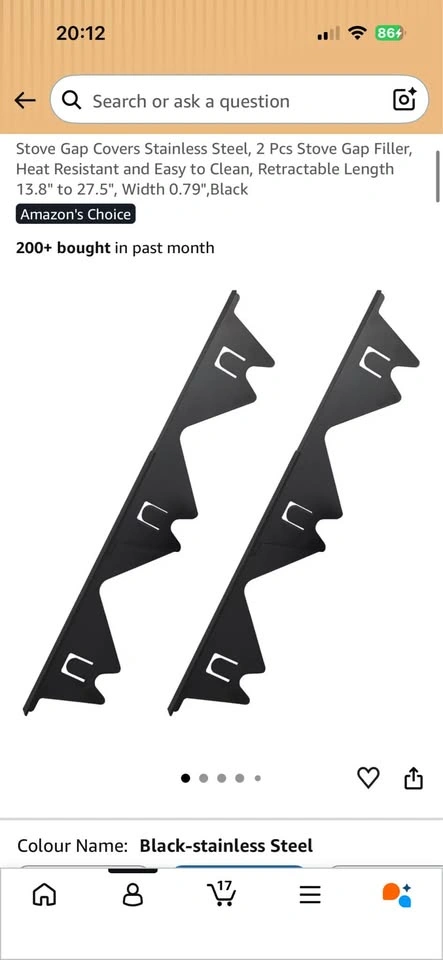 NEW 4 Piece Stainless Steel Stove Gap Cover Set - photo 3