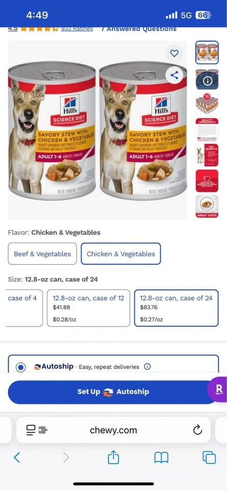 Hills Sci Diet Chicken Adult Dog Food - photo 4