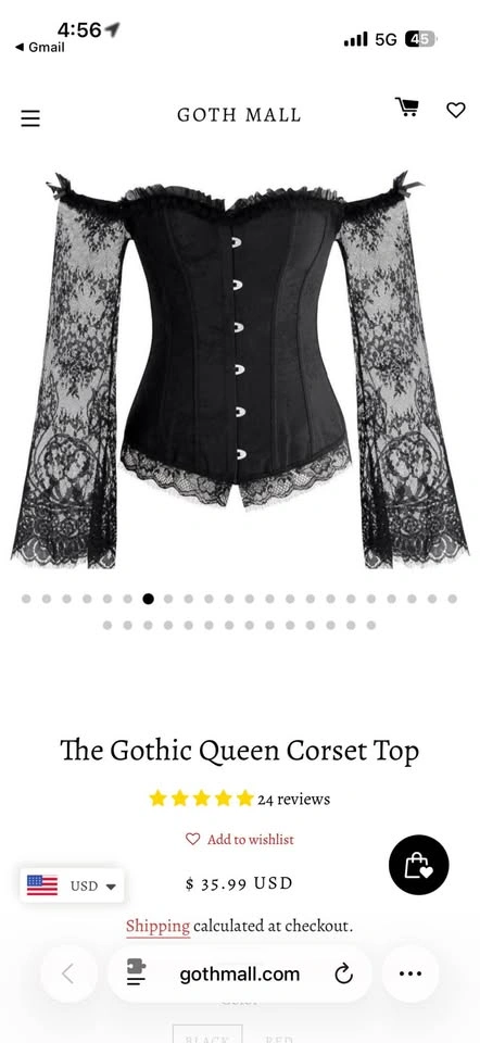 Goth mart queen dress corset top - photo 3