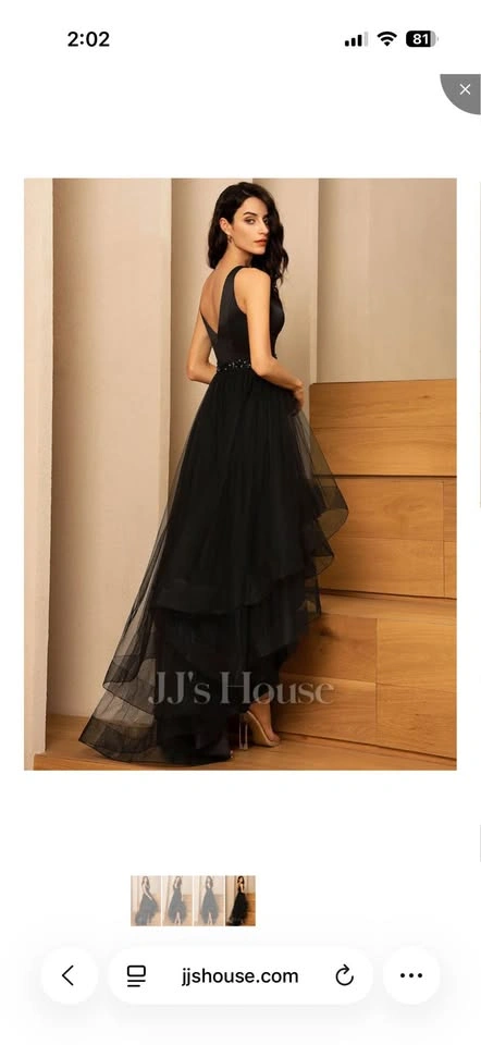 Jjs House PROM/ EVENING gown black plus Sz - photo 2