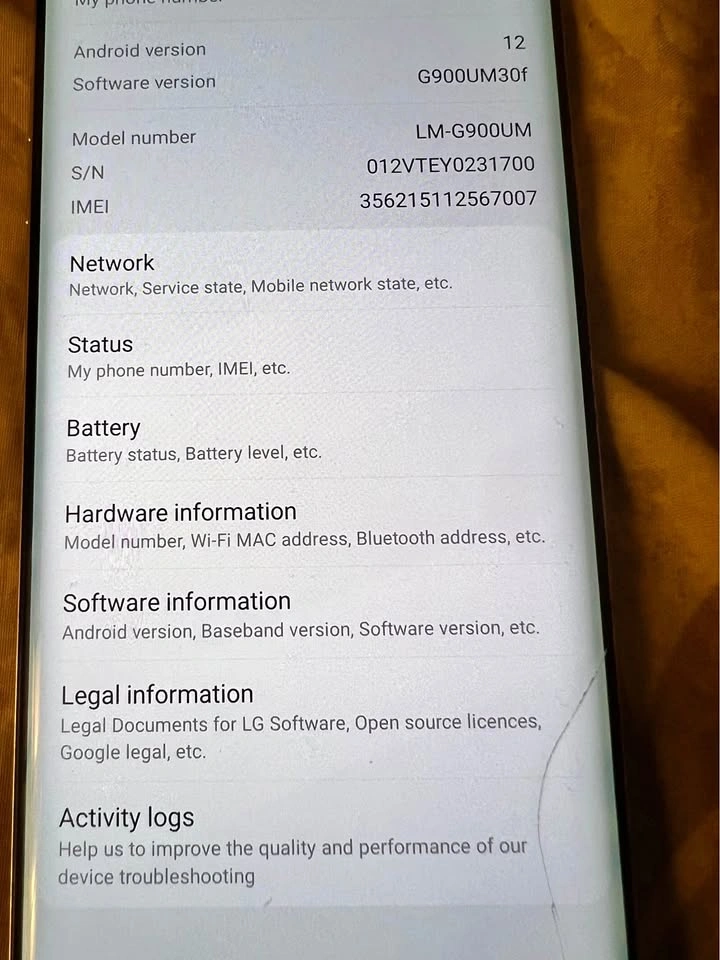 LG Velvet for sale