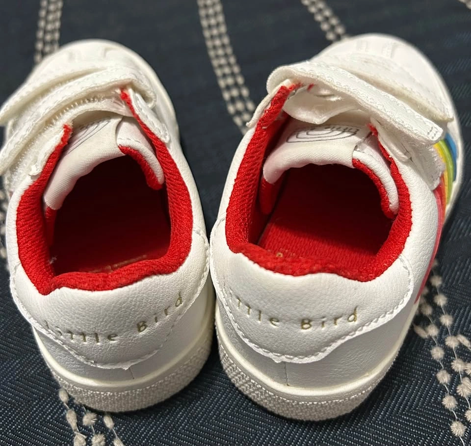 Little Bird Unisex Kid’s White Rainbow Sneakers - NEW - SZ 6 (23 - photo 3