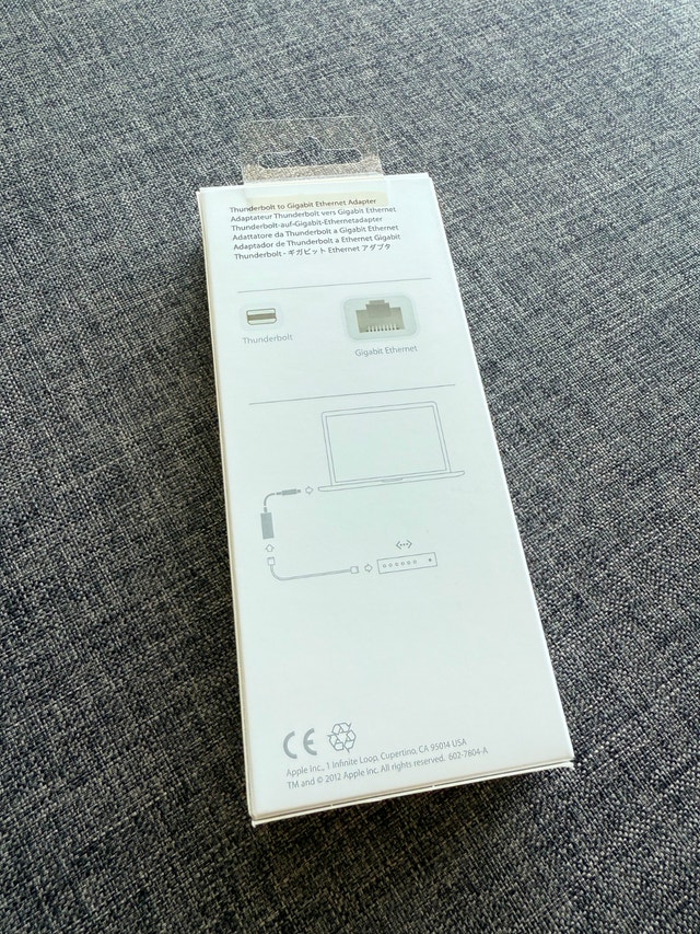 Apple Thunderbolt to Gigabit Ethernet Adapter – Open Box - photo 4