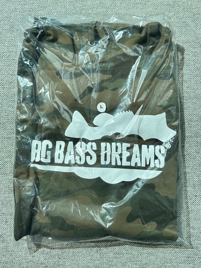 Big Bass Dreams Camo Hoodie – Men’s L – Brand New - photo 4