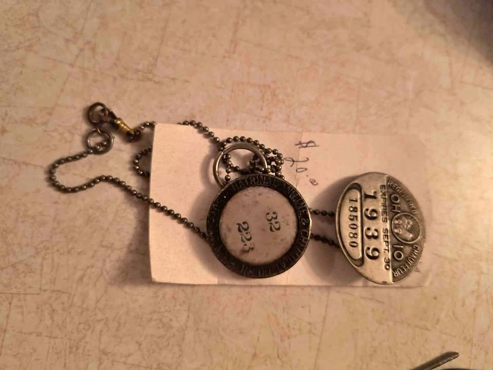 Ohio Chauffeur medal 1939
