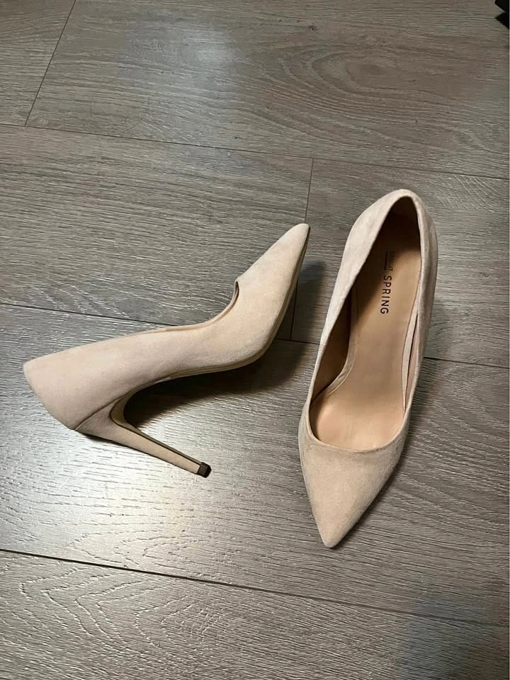 Call It Spring Beige Heels (size 7.5)