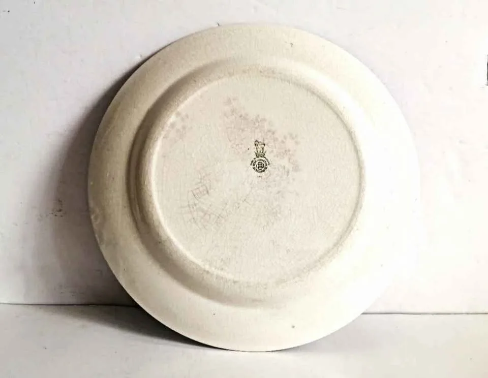 Royal Doulton Blue Transferware Antique Charger Plate image indicator(8)