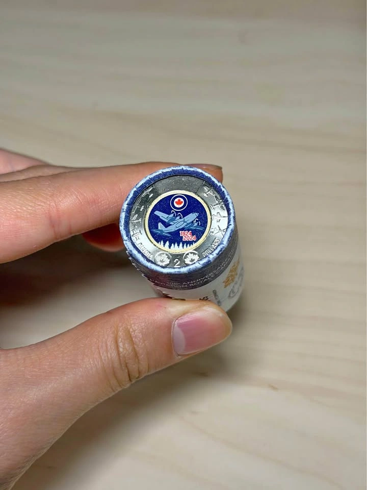 100th Anniversary RCAF Coloured Toonie Roll (2024)