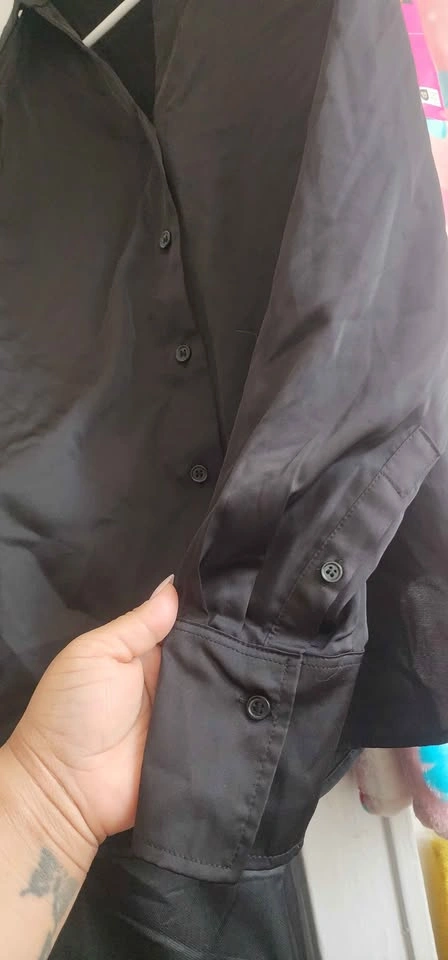 H&M Women's Satin Longsleeve Blouse - photo 2