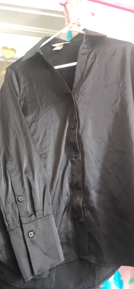 H&M Women's Satin Longsleeve Blouse - photo 5