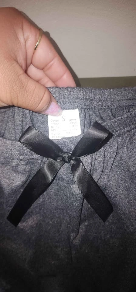 Women's Gray "Hello Weekend" Sleep Pants - Size S - photo 2