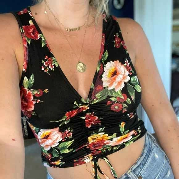 Women's floral sleeveless top - photo 4