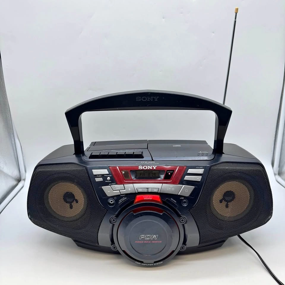 Sony CFD-G50 CD Cassette Boombox Tested Working