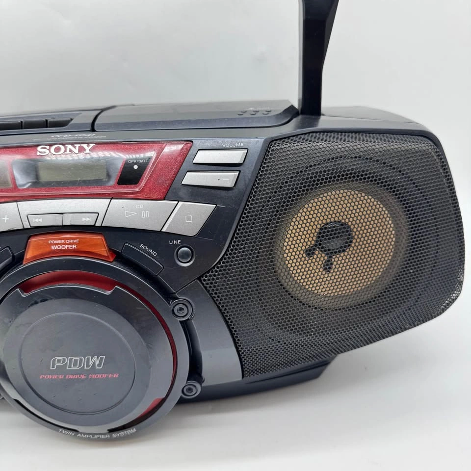 Sony CFD-G50 CD Cassette Boombox Tested Working - photo 4