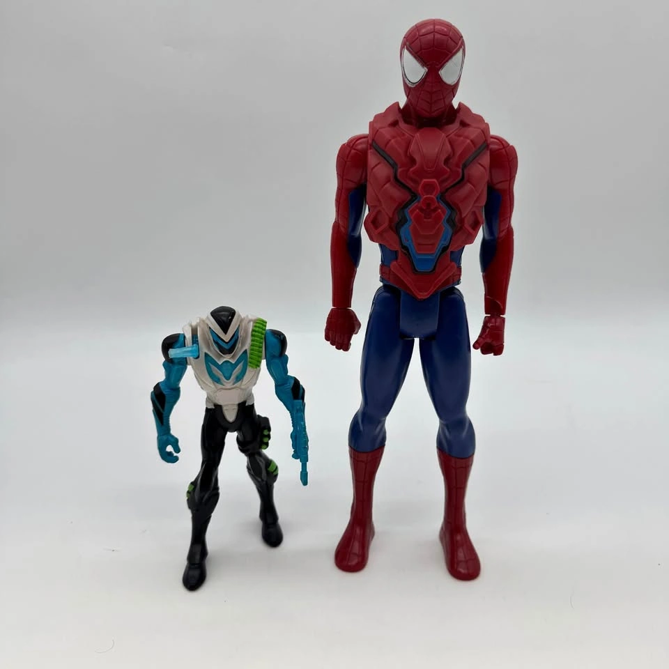 Spider-Man 12” Figure + Max Steel Electro Figure Lot