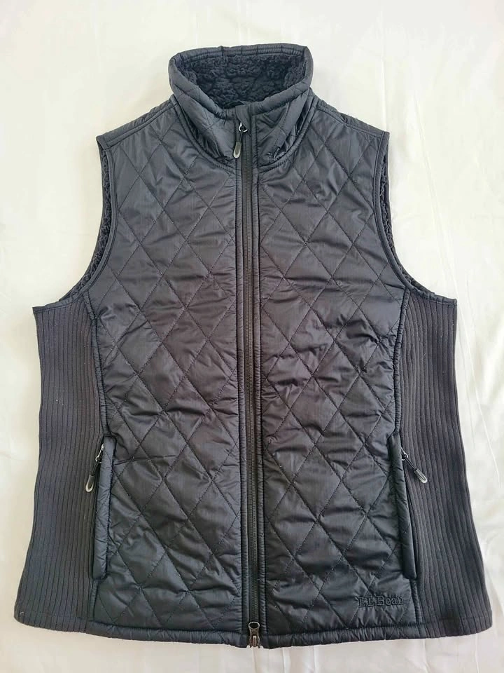 L.L.Bean Black Fleece Lined Women M Vest - photo 2