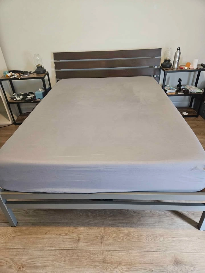 Structube Full/Double Bed Frame w/ Wood Headboard - photo 5