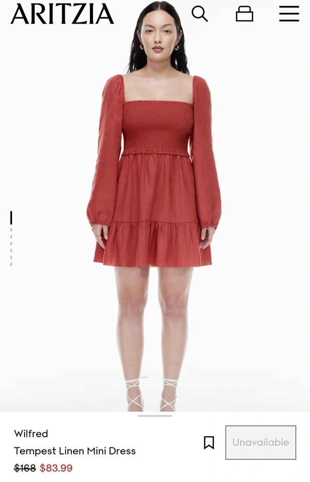 Wilfred Tempest Linen Mini Dress - photo 4