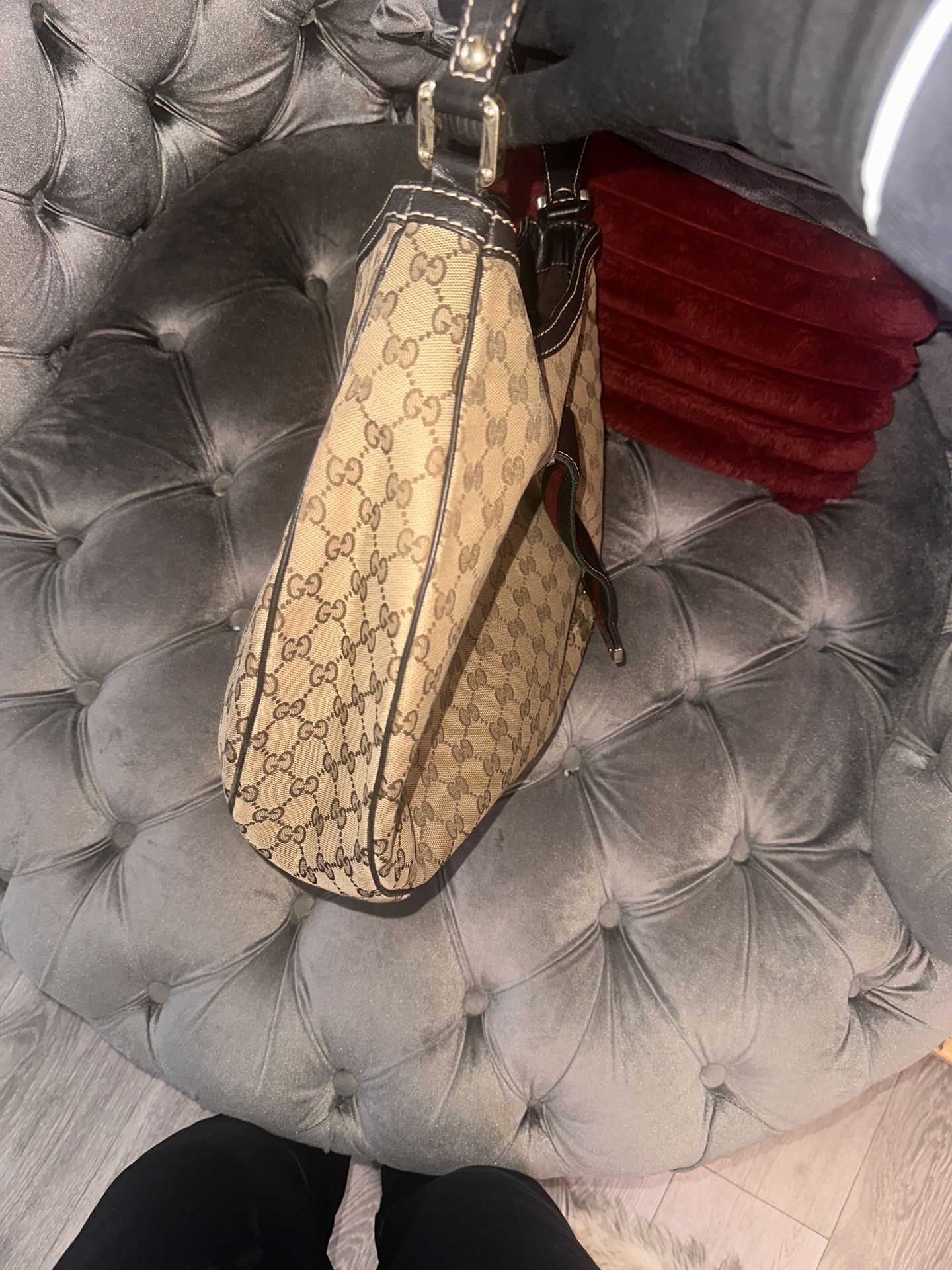 Classic Gucci GG Canvas Shoulder / Hobo Bag - photo 3