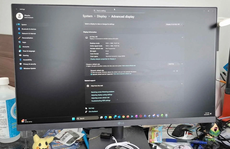 LG 24 inch 1080p IPS Monitor - photo 2