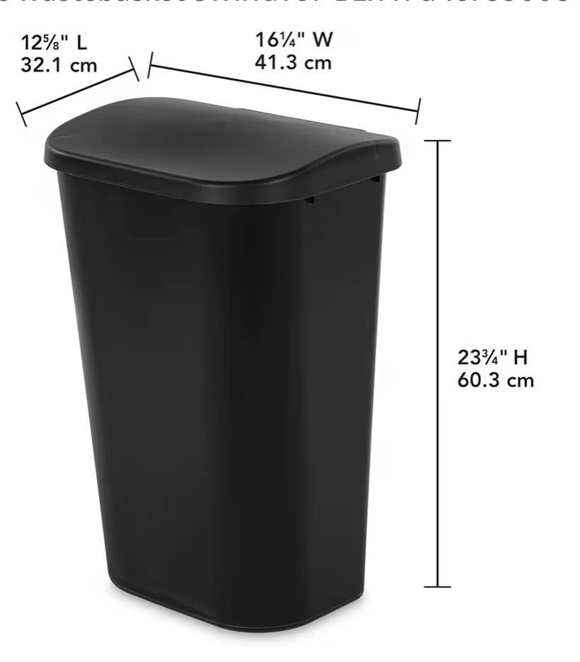 Sterilite Wastebasket SWINGTOP BLK 11 Gal-old - photo 2