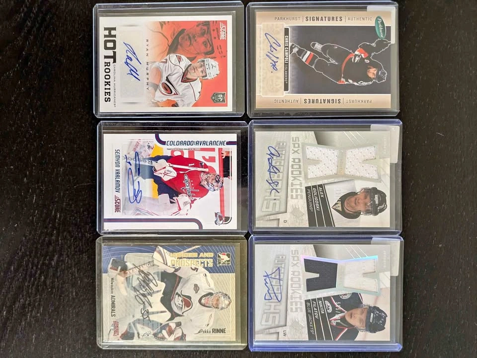 Mix Lot of Autographed Cards