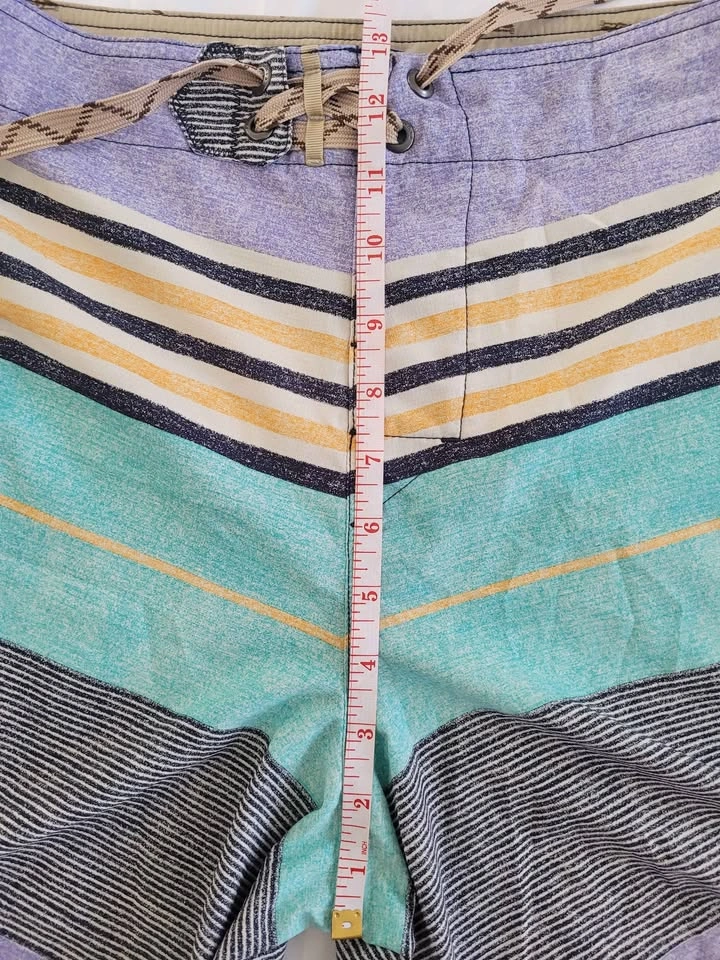 Patagonia Mens 31 Striped Pastel Unlined Swim Board Shorts - photo 4