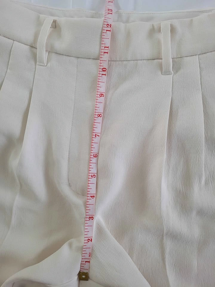 Wilfred Cream High-Wasted Pleated Tapered Dress Pants - photo 4