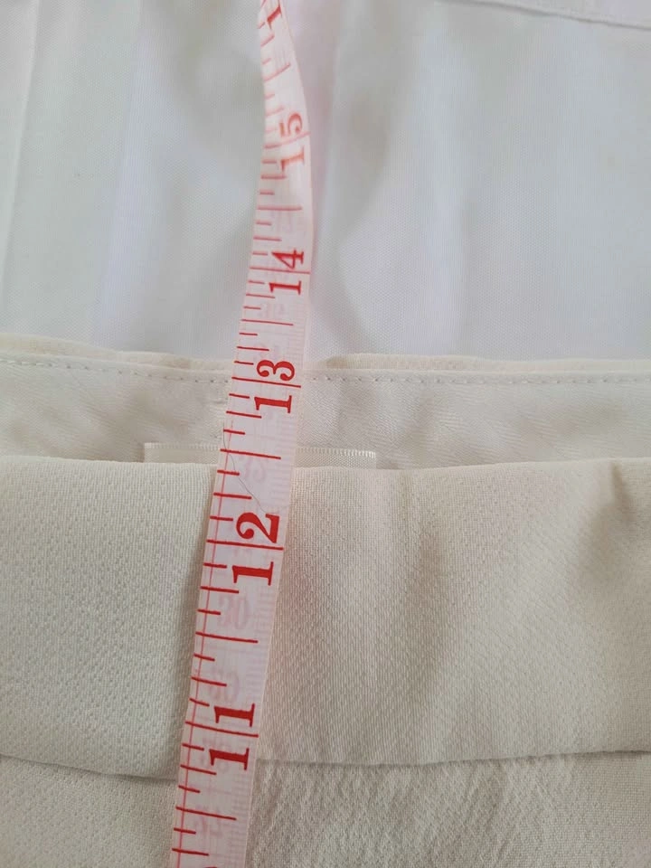 Wilfred Cream High-Wasted Pleated Tapered Dress Pants - photo 5