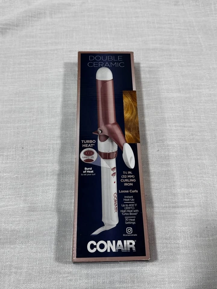 BRAND NEW Conair Double Ceramic 1 1/4 Inch Curling Iron - photo 2