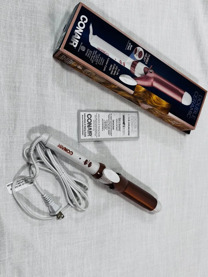 BRAND NEW Conair Double Ceramic 1 1/4 Inch Curling Iron - photo 3