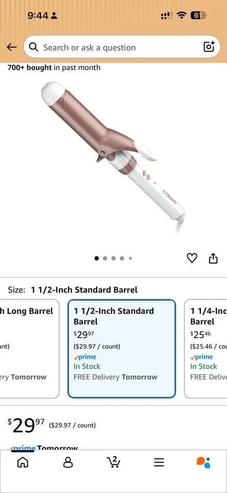 BRAND NEW Conair Double Ceramic 1 1/4 Inch Curling Iron - photo 4