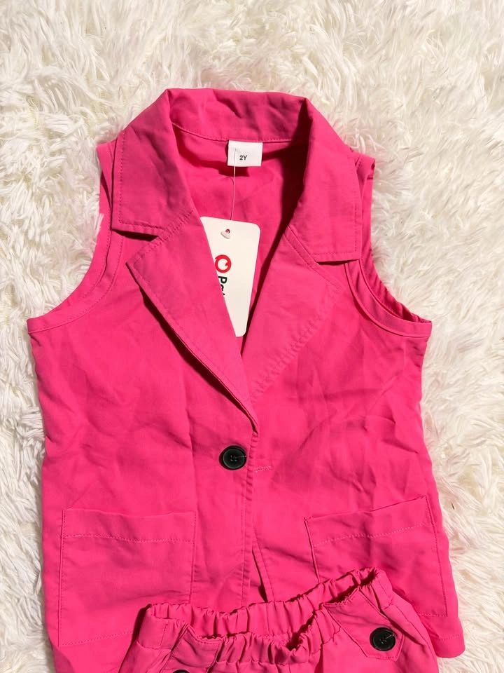 PatPat Pink 2-Piece Vest and Shorts Set Size 2Y - photo 3