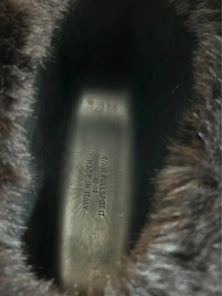 O bag Grey Tote Bag with Black Faux Fur Trim - Made in Italy - photo 5
