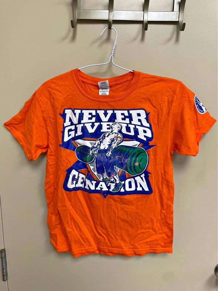 WWE John Cena Never Give Up CENATION T-Shirt Youth Medium