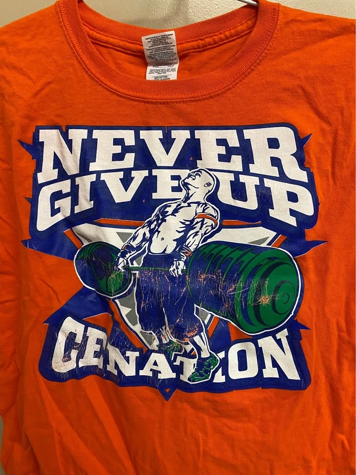 WWE John Cena Never Give Up CENATION T-Shirt Youth Medium - photo 2