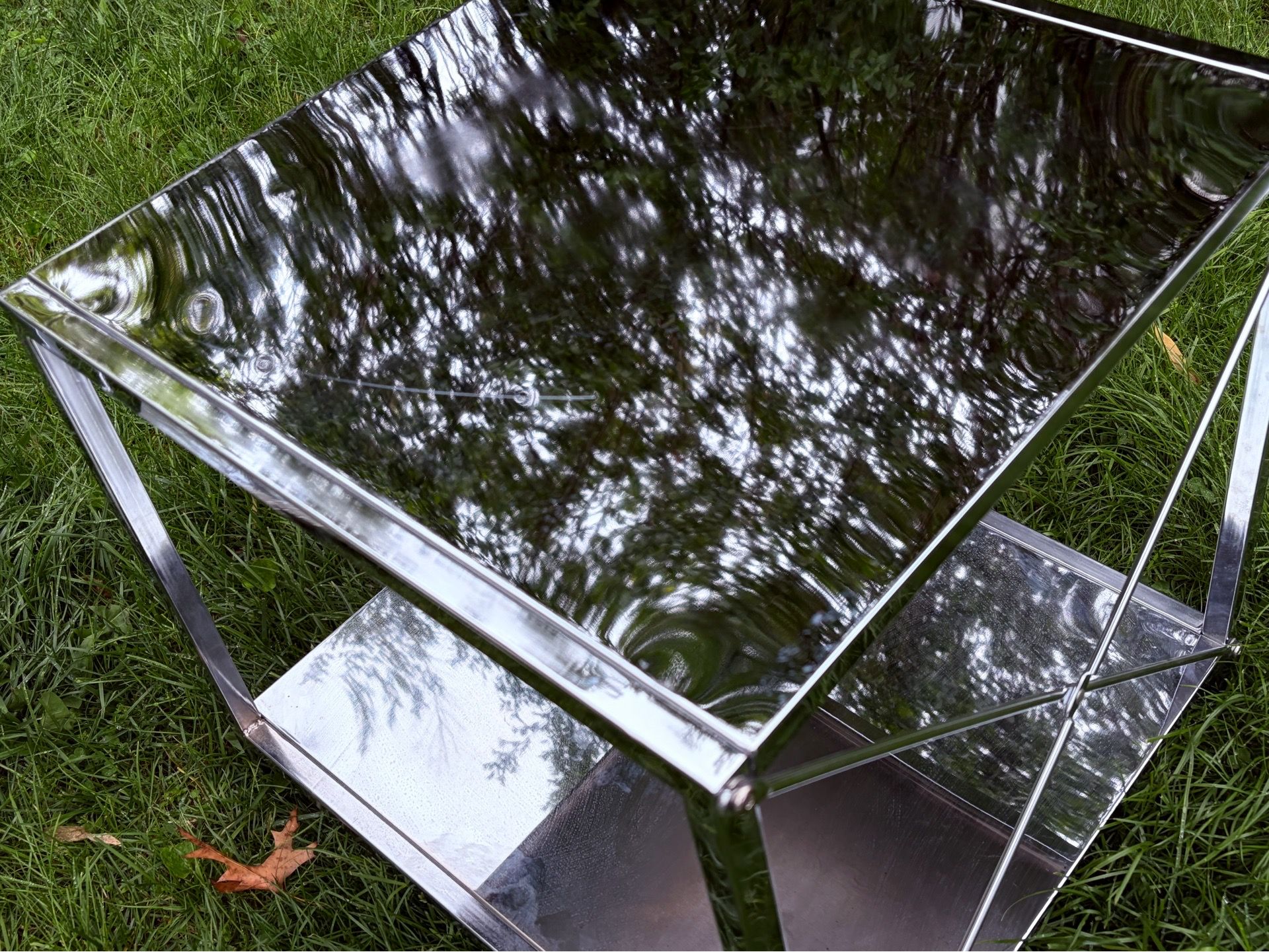 West Elm Chrome Side Tables - Set of 2 - photo 3