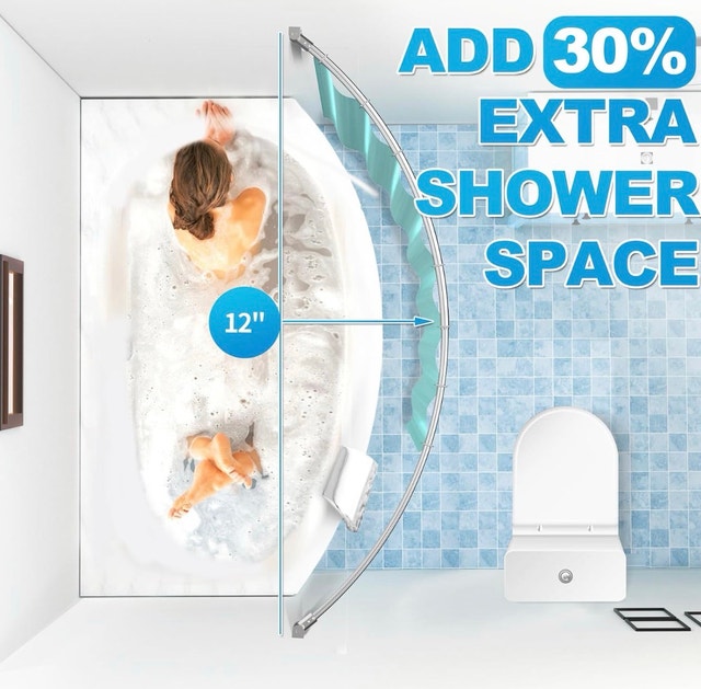 Brand New Lyncar 1280 Curved Shower Rod