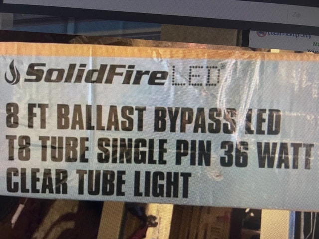 Brand New SolidFire LED 8 FT Ballast Bypass T8 Tube (7 Pack) - photo 4
