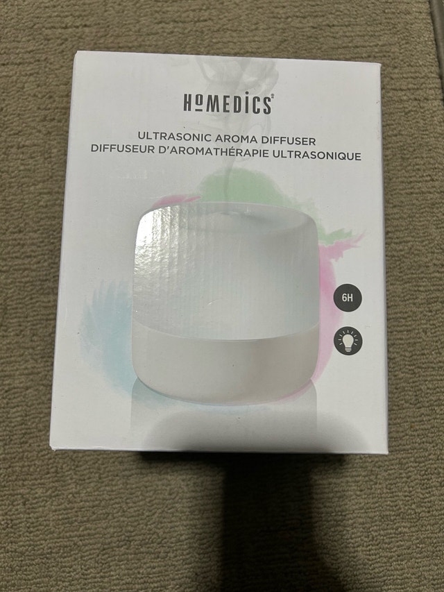 Brand New Homedics Uplift Ultrasonic Aroma Diffuser