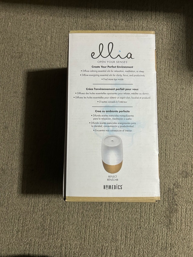 New Homedics Ellia Reflect Ultrasonic Essential Oil Diffuser - photo 5