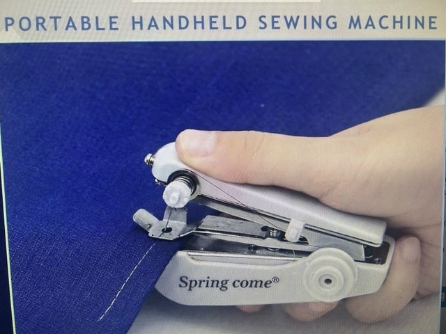Brand New Spring Come Portable Handheld Sewing Machine + Thread - photo 3