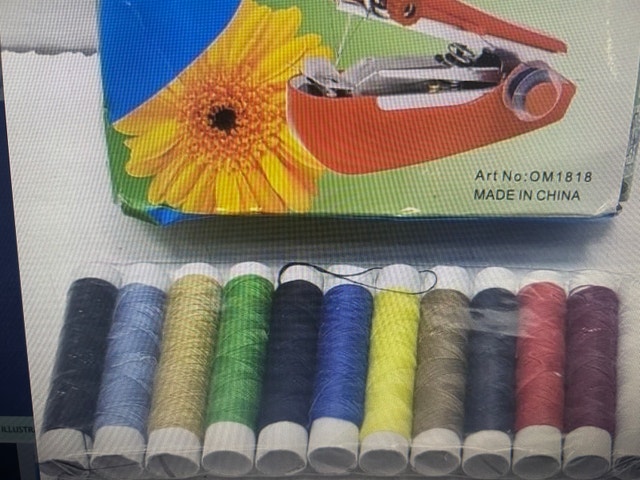 Brand New Spring Come Portable Handheld Sewing Machine + Thread - photo 4