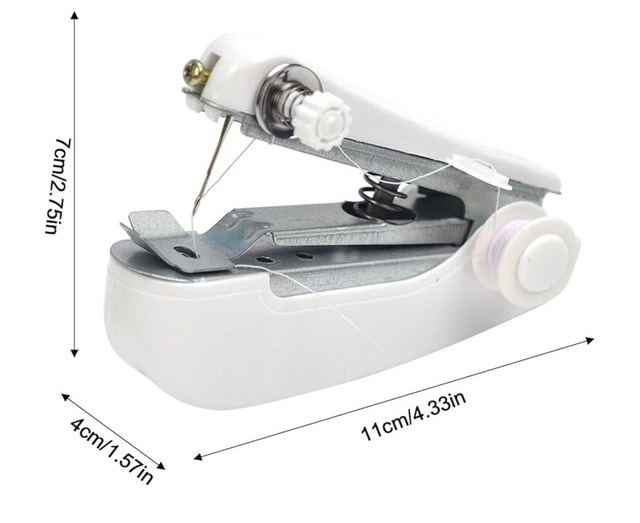 Brand New Spring Come Portable Handheld Sewing Machine + Thread - photo 5