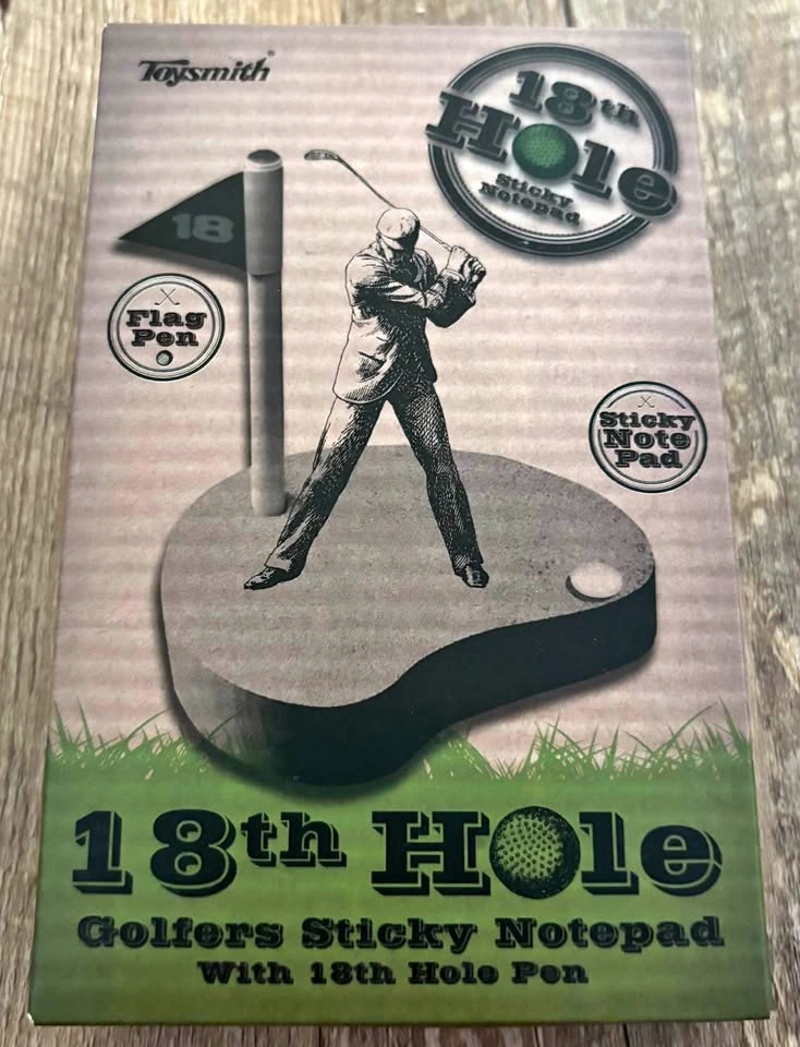 18th Hole - Golfers Sticky Notepad
