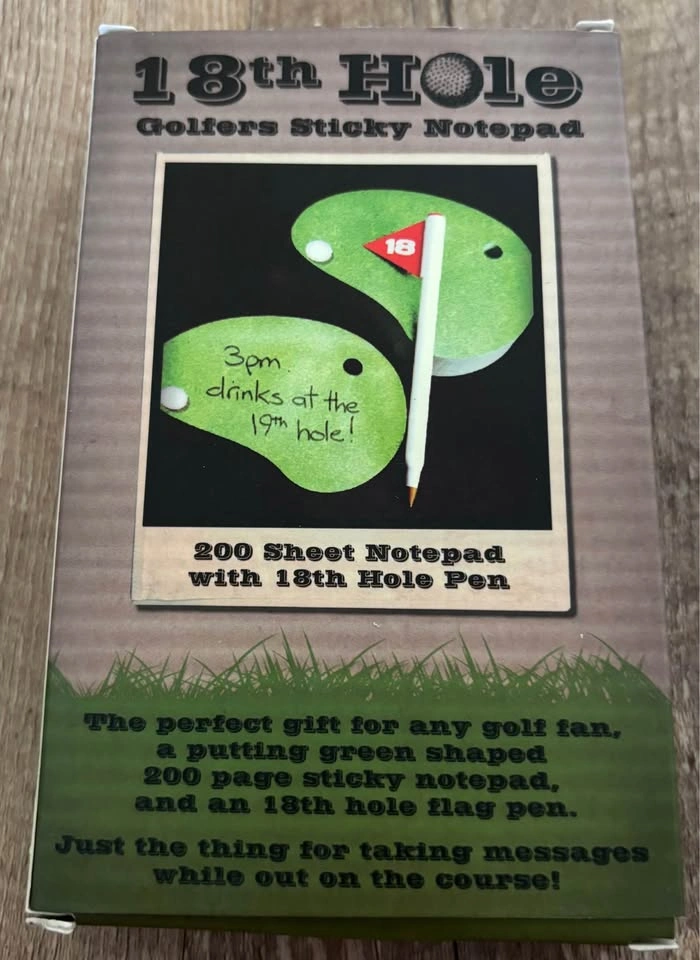 18th Hole - Golfers Sticky Notepad - photo 2