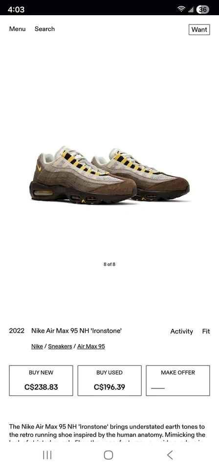 Nike Air Max 95 NH "Ironstone"