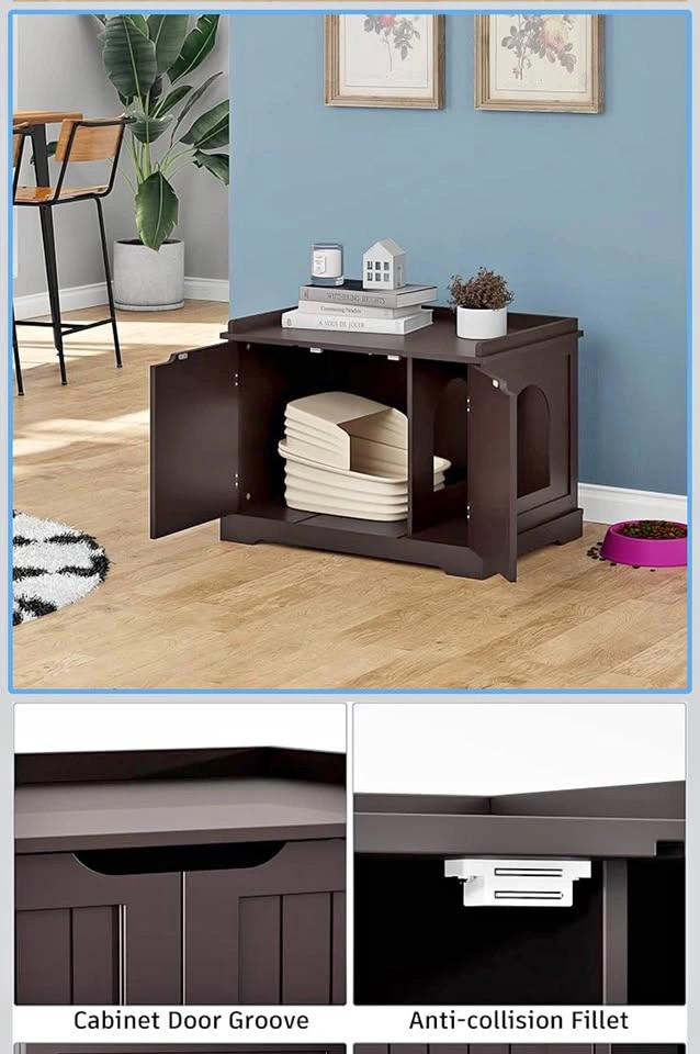 Assembled Cat Litter Enclosure