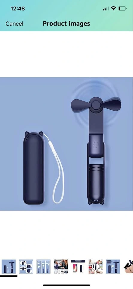 Handheld Fan, Mini Portable Fan for Travel, Pocket Personal Fan